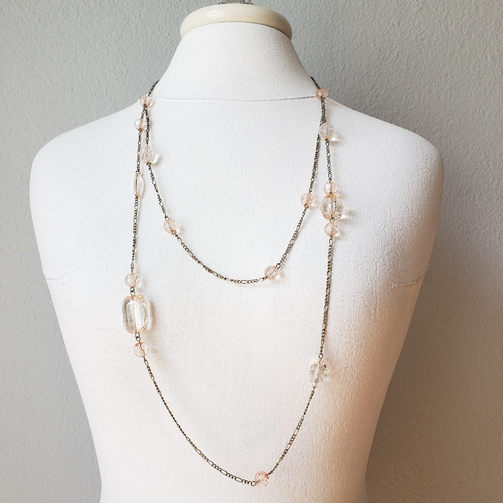 Long beaded necklace